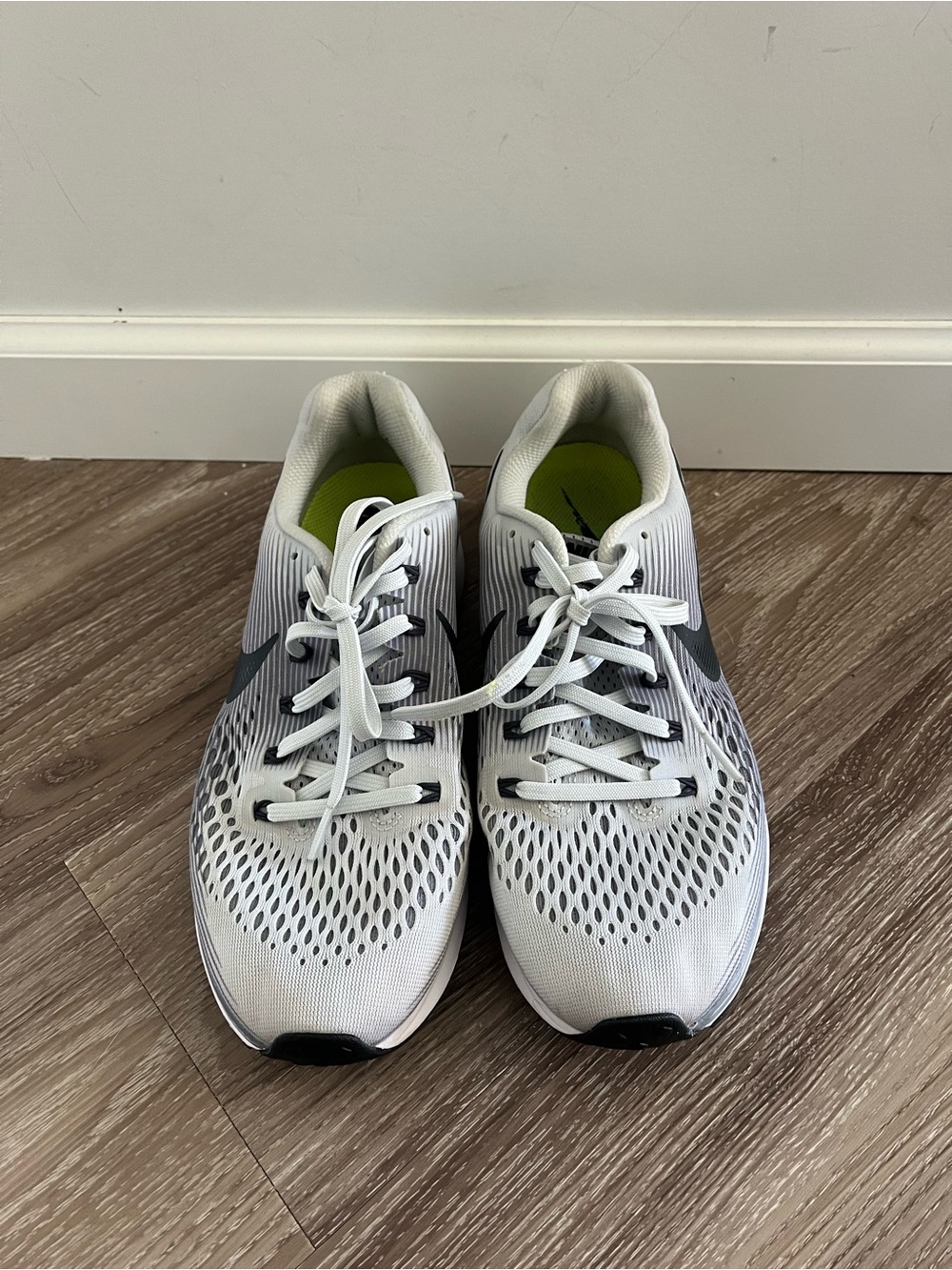 Nike Pegasus White and Black Running Shoes